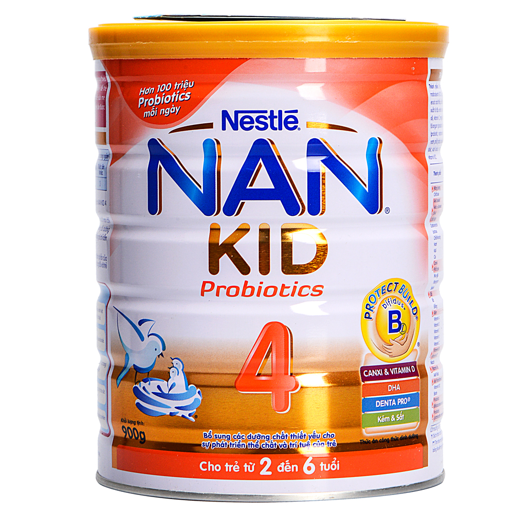 Sữa Nan Kid 4 900g cho trẻ từ 2 đến 6 tuổi