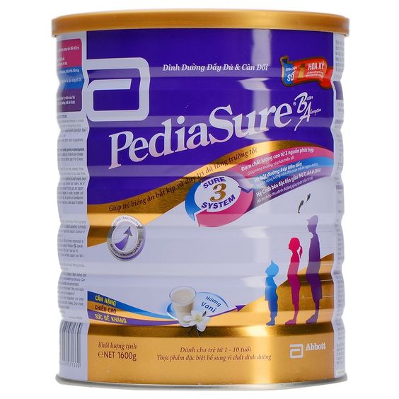 Sữa PediaSure BA 1.6kg (1 - 10 tuổi)
