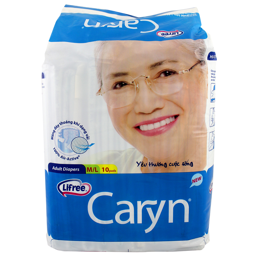 Tã Dán Người Lớn Caryn M/L10 Size M/L (10 Miếng)