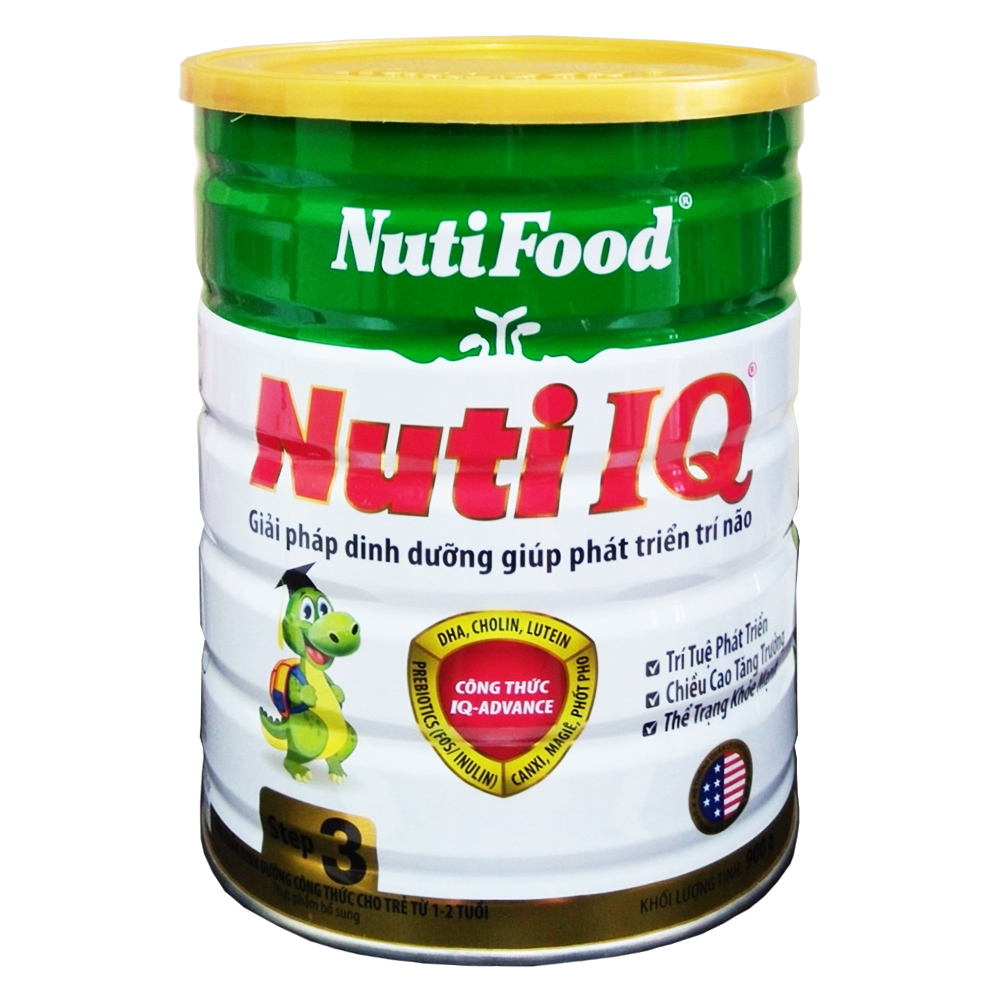Sữa bột Nuti IQ Step 3 900g (1 - 2 tuổi)