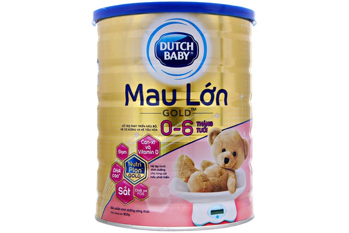 Sữa bột Dutch Baby Gold Mau Lớn 900g (dưới 6 tháng)