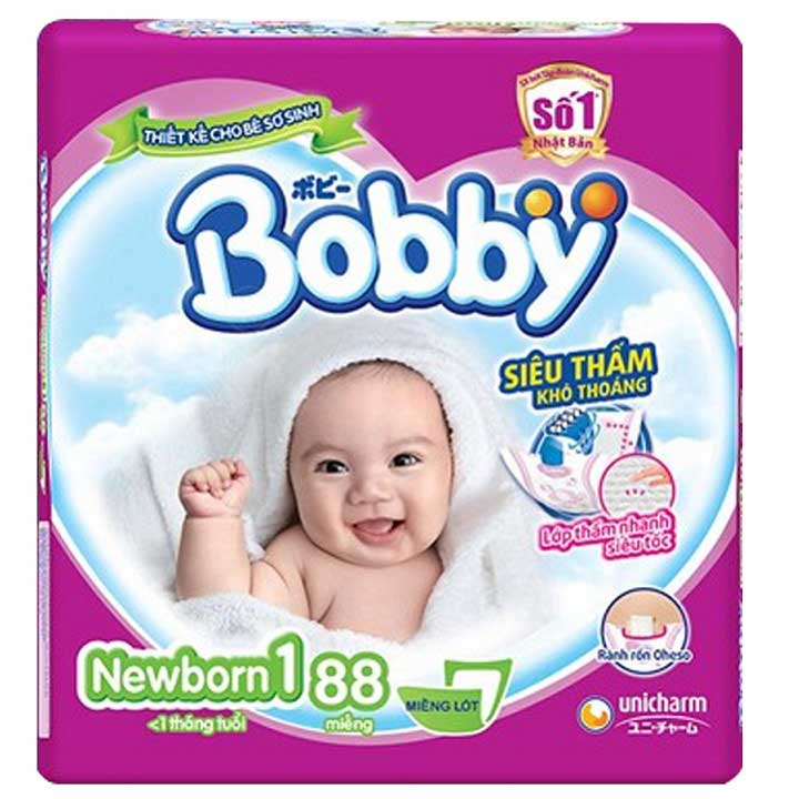 Miếng Lót Sơ Sinh Bobby Fresh Newborn 1 - 88 (88 Miếng)