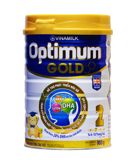 Sữa bột Vinamilk Optimum Gold 2 900g (6 - 12 tháng)