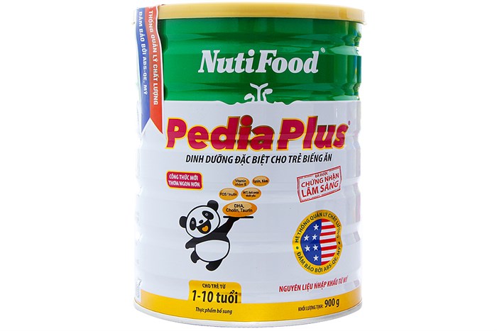 Sữa Nuti Pedia Plus hộp 900g (1 - 10 Tuổi)