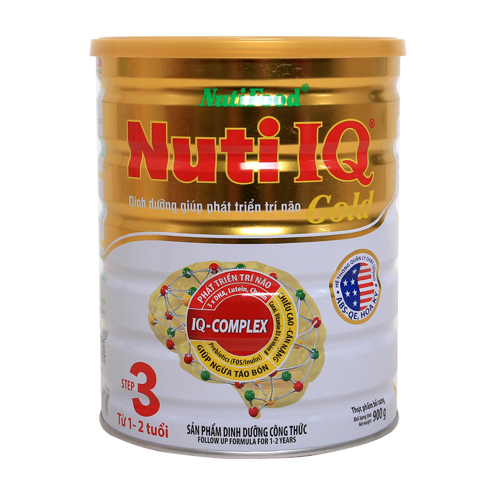 Sữa Nuti IQ step3 gold 900g (1-2 tuổi)